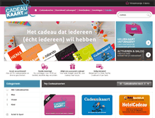 Tablet Screenshot of cadeaukaart.nl